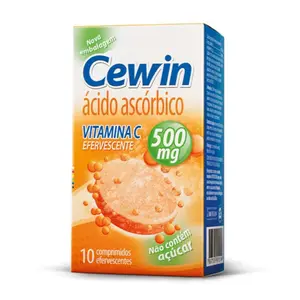 Vitamina C 500mg Cewin com 10 comprimidos Efervescente - Vitamina C ...