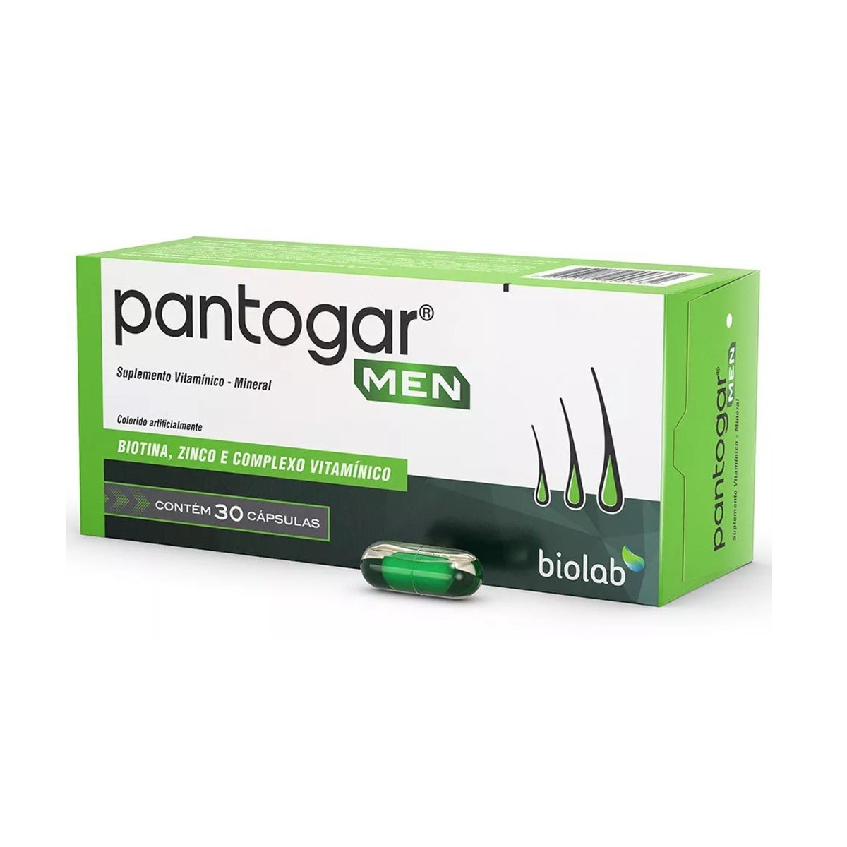 Suplemento Vitamínico Pantogar Men Mineral com 30 Cápsulas - Suplemento ...