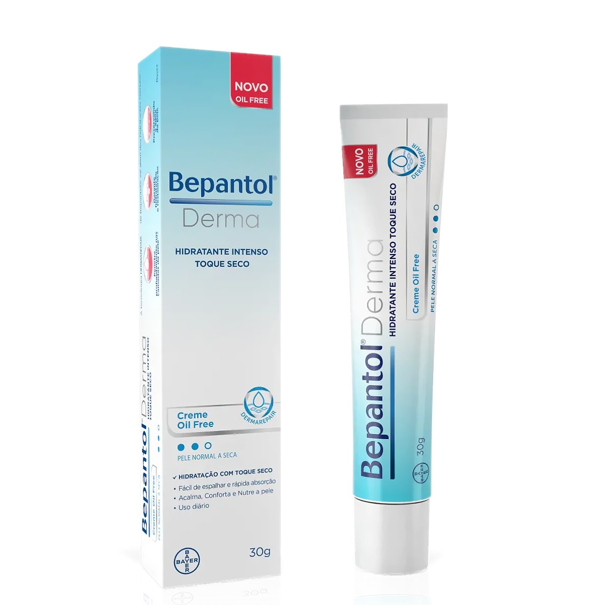 Creme Hidratante Bepantol Derma Toque Seco 30g - Creme Hidratante