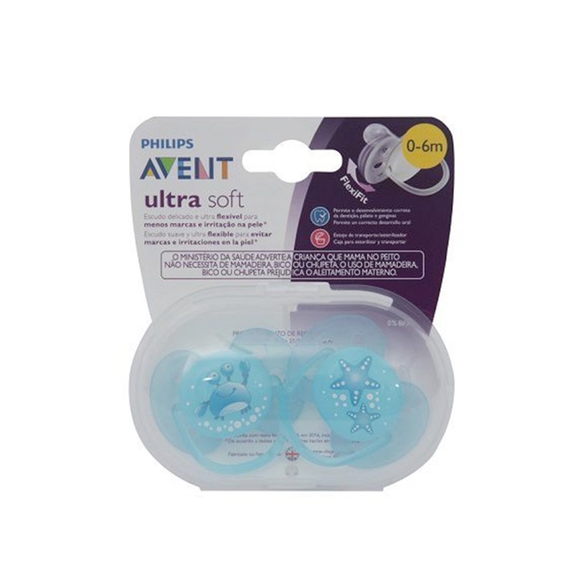 Chupeta Ultra Soft Philips Avent Com 2 Unidades Tamanho 1 - Chupeta ...