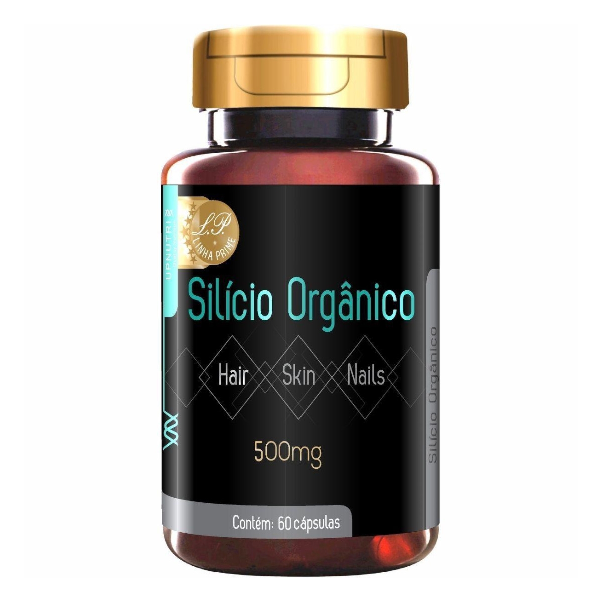 Silício Orgânico Upnutri Hair Skin 500mg com 60 Cápsulas Silício