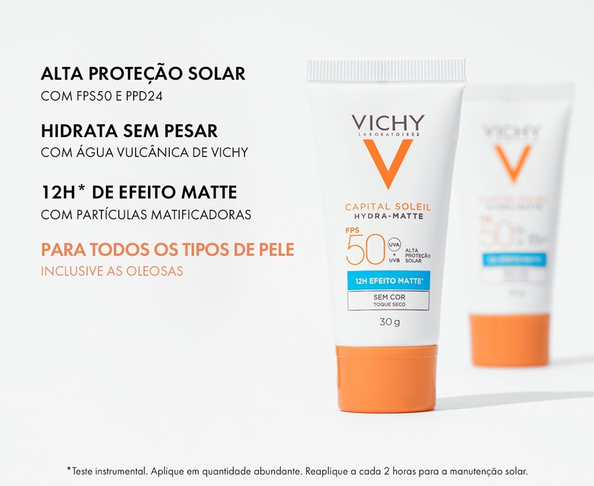 Protetor Solar Capital Soleil Hydra Matte Fps Sem Cor G Protetor