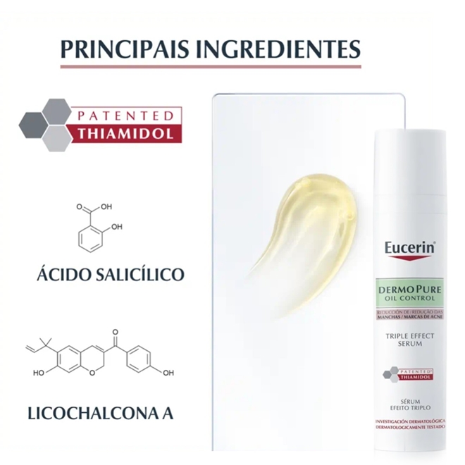 Sérum Efeito Triplo Eucerin Dermo Pure Oil Control 40ml Sérum Efeito